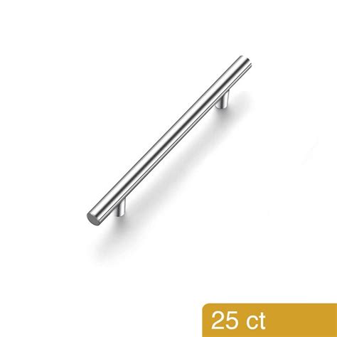 kitchen cabinet hollow stainless steel handle pulls|Style Selections Demi 3.